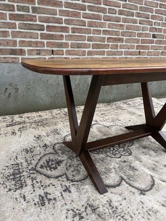 Image 1 of Vintage Mid Century Salontafel Met Palissander Blad