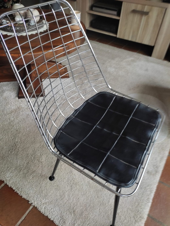 Image 1 of 4x Vintage draadstoeltjes