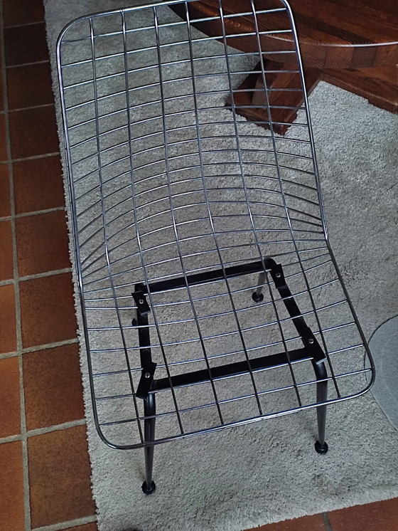 Image 1 of 4x Vintage draadstoeltjes