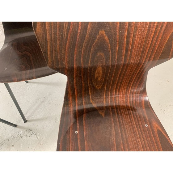 Image 1 of Vintage rozenhouten stoelen 1960