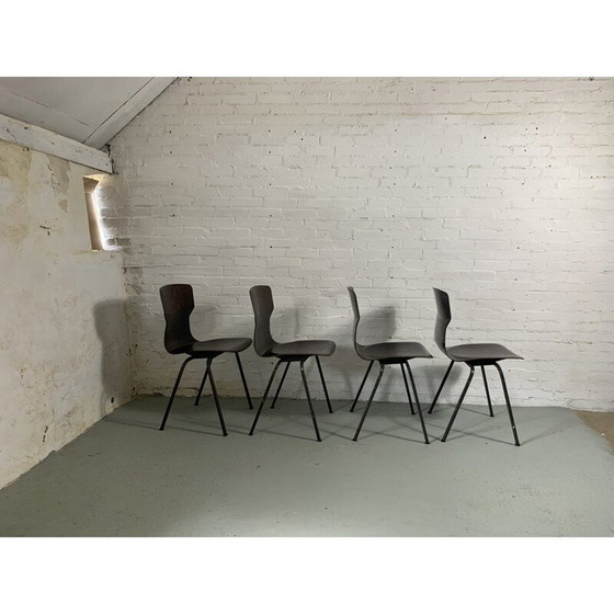 Image 1 of Vintage rozenhouten stoelen 1960