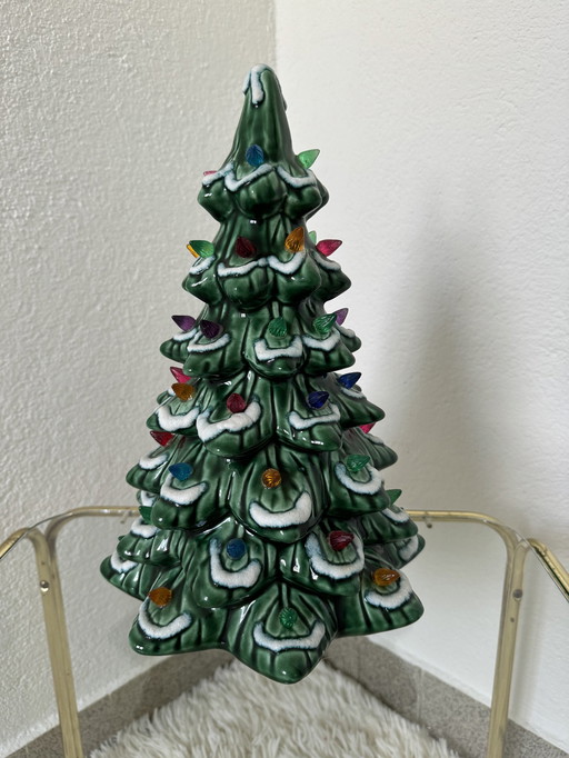 Keramische kerstboom jaren 70