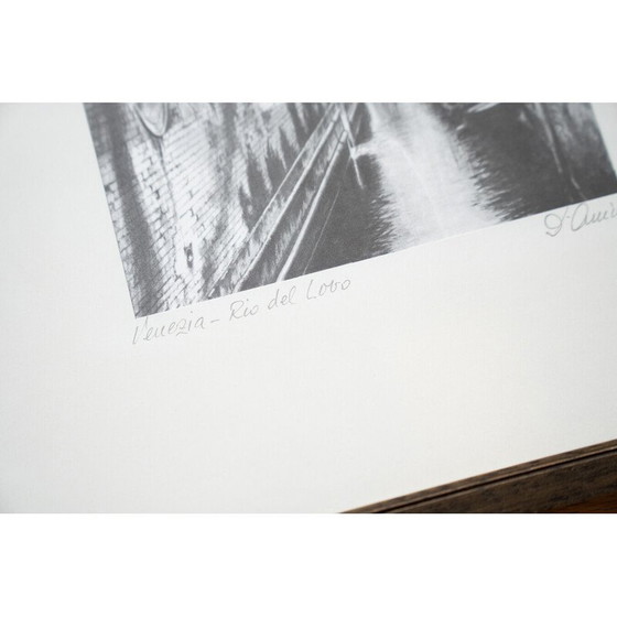 Image 1 of Paar vintage hout- en glaszeefdrukken door Nicholas d'Amico, 1980