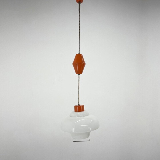 Image 1 of Vintage omgekeerde hanglamp, Tsjecho-Slowakije 1950