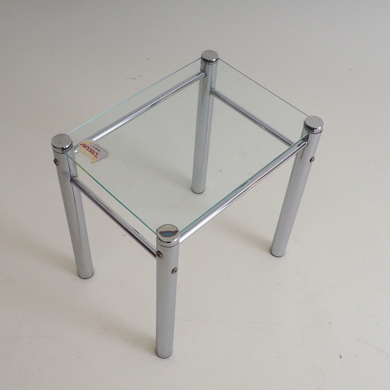 Image 1 of 3 Tricom Nesting Tables In Glas En Chroom