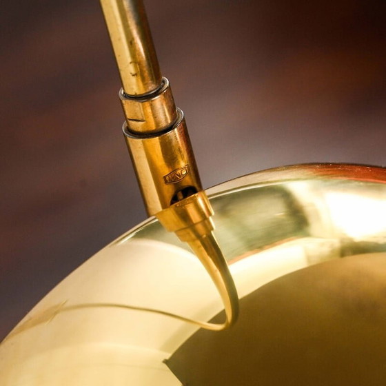 Image 1 of Vintage Omi vloerlamp in messing en luciet, jaren 1970