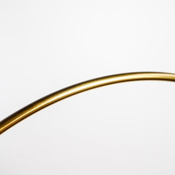 Image 1 of Vintage Omi vloerlamp in messing en luciet, jaren 1970