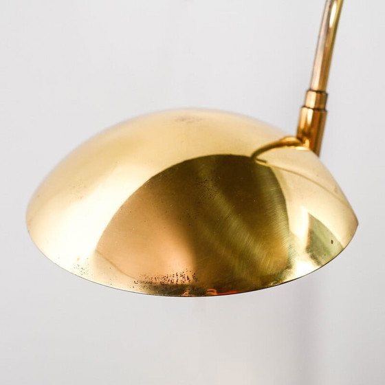 Image 1 of Vintage Omi vloerlamp in messing en luciet, jaren 1970