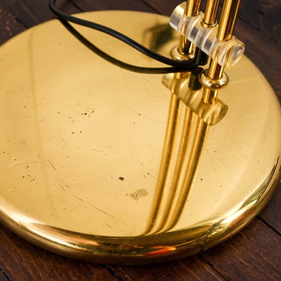 Image 1 of Vintage Omi vloerlamp in messing en luciet, jaren 1970