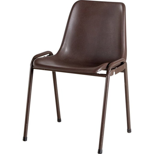 Vintage kunststof stapelstoel 1970