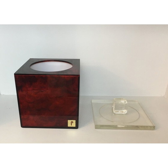 Image 1 of Vintage ijsemmer van plexiglas, Frankrijk 1970