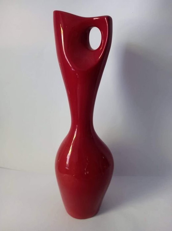 Image 1 of Vintage Eosin vaas - porselein - Fürtös György - Zsolnay - 1960