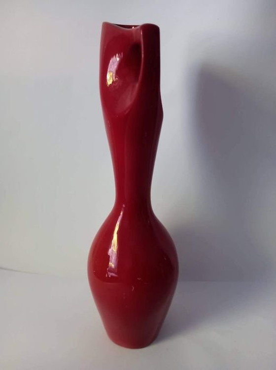 Image 1 of Vintage Eosin vaas - porselein - Fürtös György - Zsolnay - 1960