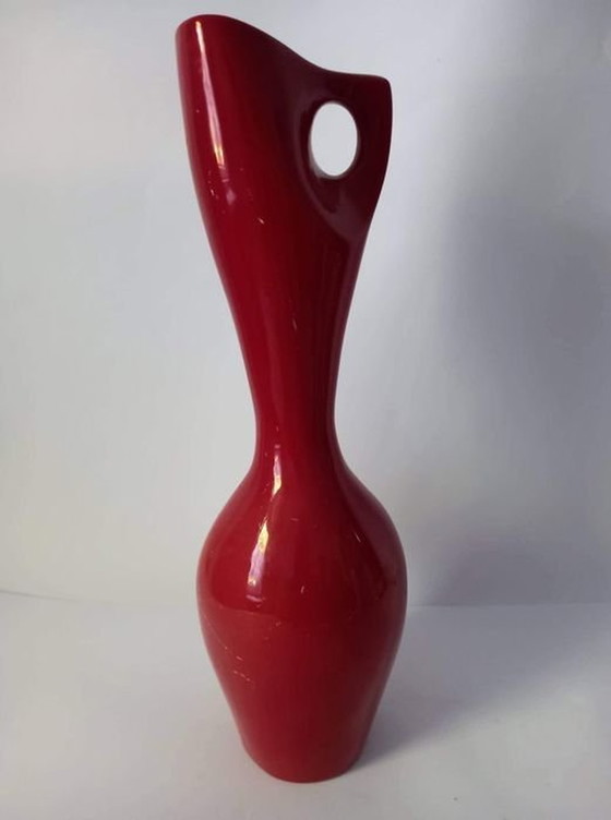 Image 1 of Vintage Eosin vaas - porselein - Fürtös György - Zsolnay - 1960