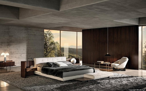 Minotti Brasilia Bed Palisander Showmodel 