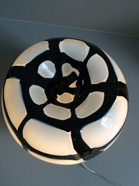 Image 1 of 2x Loranto Zebra Lamp Wit/Zwart