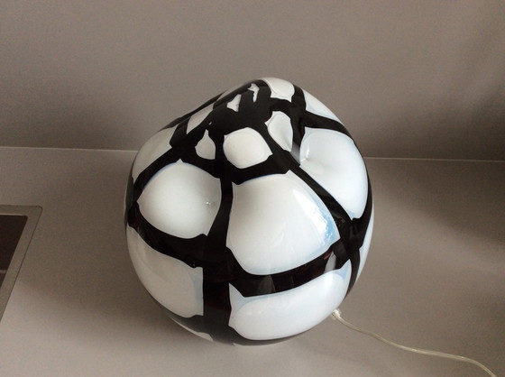 Image 1 of 2x Loranto Zebra Lamp Wit/Zwart