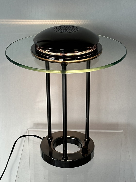 Image 1 of Robert Sonneman vintage SMC boxford tafellamp glas 1980