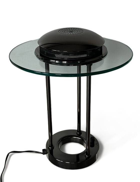 Image 1 of Robert Sonneman vintage SMC boxford tafellamp glas 1980