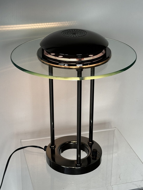 Image 1 of Robert Sonneman vintage SMC boxford tafellamp glas 1980