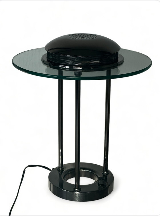 Image 1 of Robert Sonneman vintage SMC boxford tafellamp glas 1980