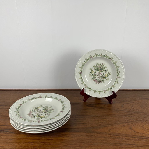 Set van 6 Villeroy & Boch Trianon diepe borden