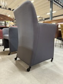 4 Bert plantagie Lambada eetkamerstoelen op wielen blauw