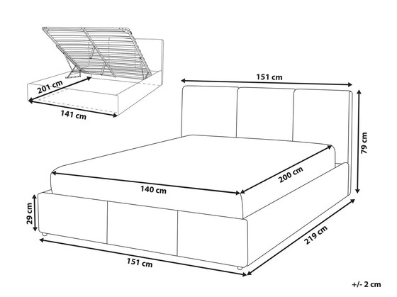 Image 1 of Bed Met Opbergruimte & Emma-Sleep Matras