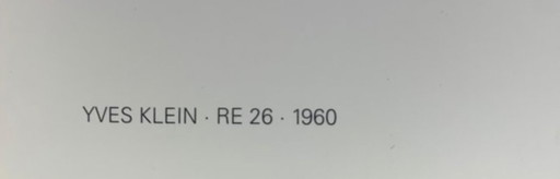 Yves Klein: “Re19, 1960”.