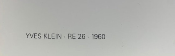 Image 1 of Yves Klein: “Re19, 1960”.