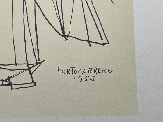 Image 1 of Mascaras (De Maskers), Rene Portocarrero Complete Portfolio Van 12 Prenten (Cubaanse Kunst).