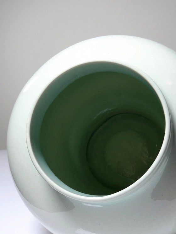 Image 1 of Grote Chinese Celadon Geglazuurde Keramische Vaas