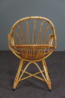 Vintage rotan fauteuil
