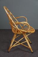 Vintage rotan fauteuil