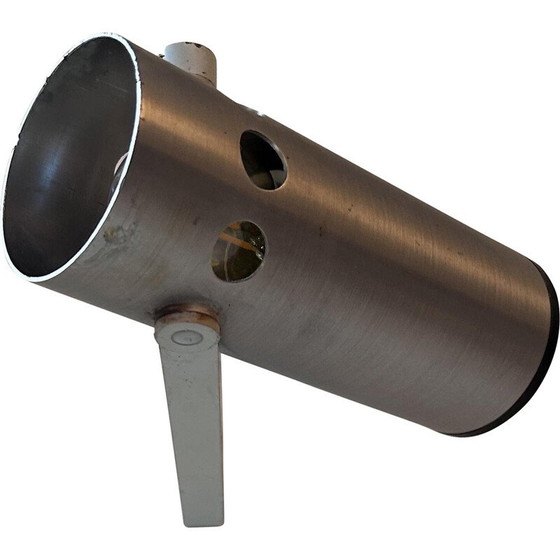 Image 1 of Vintage verstelbare wandlamp van geborsteld aluminium, Frankrijk 1960