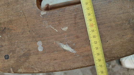 Image 1 of Vintage Houten Rustieke Brocante Keukentrap Kruk