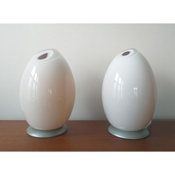Image 1 of Paar tafellampen van Murano glas van Mazzega, jaren 1980