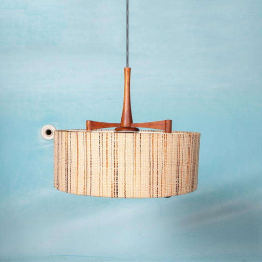 Vintage Temde leuchten hanglamp, midmod sixties pendant