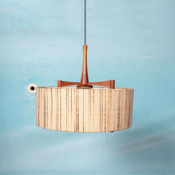 Image 1 of Vintage Temde leuchten hanglamp, midmod sixties pendant