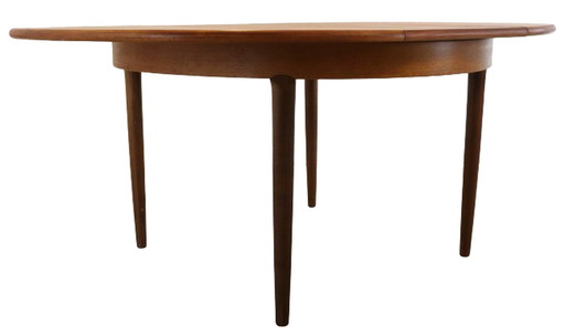 Ronde verlengbare eettafel 'Cheetham' vintage