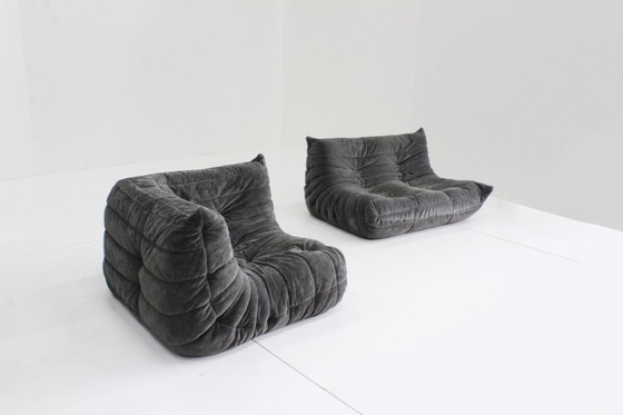 Image 1 of Togo ligne roset sofa set 2 zits en hoek element 