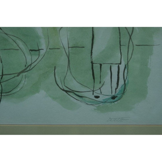 Image 1 of Vintage litho door Stig Deteste, Zweden 1990