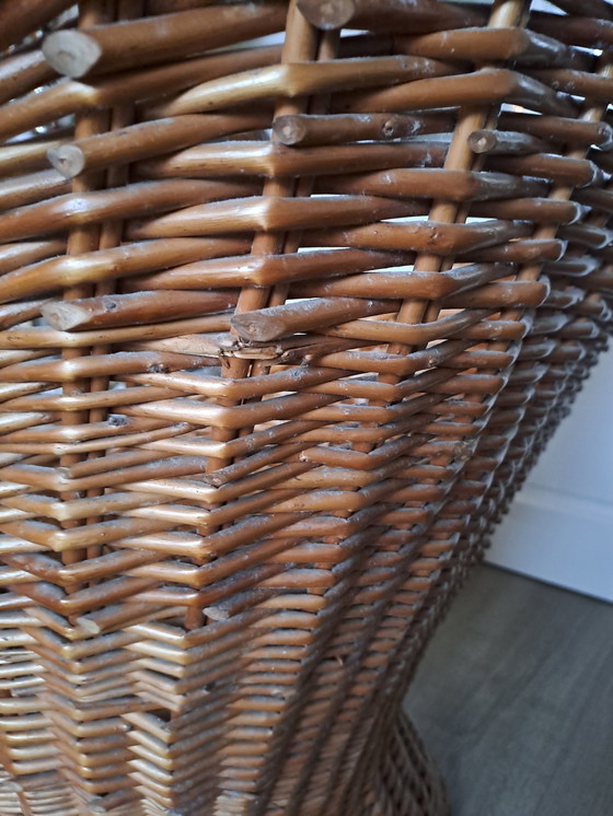 Image 1 of Vintage Rotan Kuipstoel