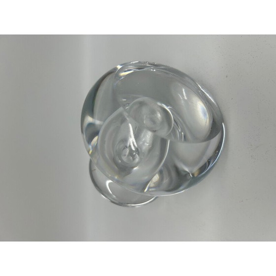 Image 1 of Vintage spoelvormige kristallen kandelaar, 1970