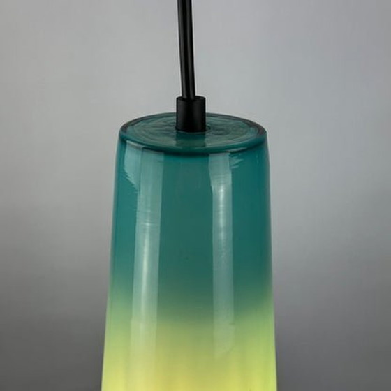 Image 1 of  Venini hanglamp van Massimo Vignelli - Lichtblauw glas, 1950
