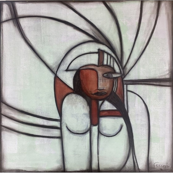 Image 1 of Maya schilderij van André Ferrand