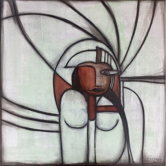 Image 1 of Maya schilderij van André Ferrand