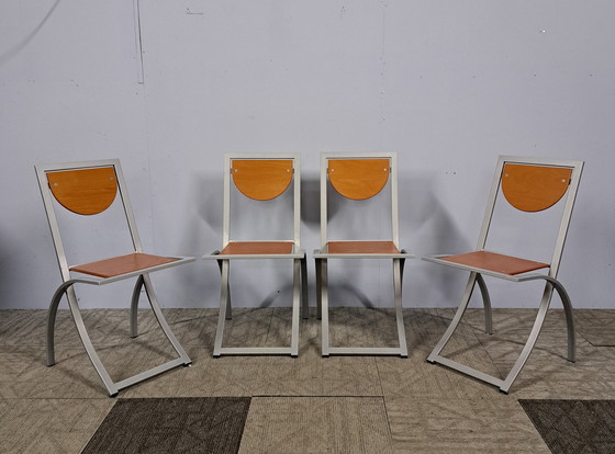 Image 1 of 4x KFF sinus eetkamer stoelen