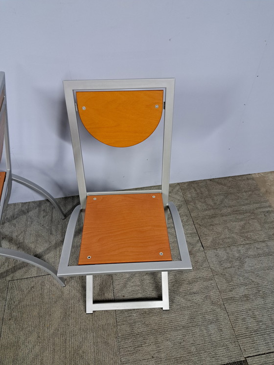 Image 1 of 4x KFF sinus eetkamer stoelen