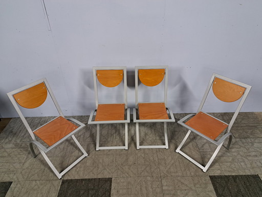 4x KFF sinus eetkamer stoelen